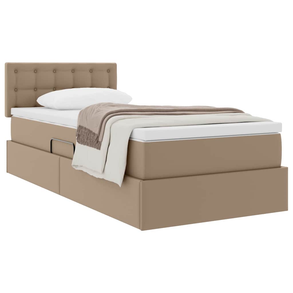 Letto con contenitore e materasso Cappuccino 90 x 200 cm | homemem39