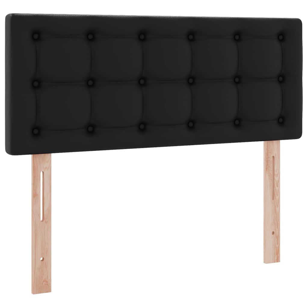 Letto con contenitore e materasso Nero 120 x 190 cm | homemem39