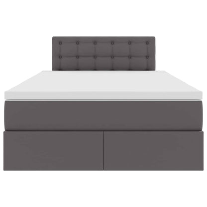 Letto con contenitore e materasso Grigio 120 x 190 cm | homemem39