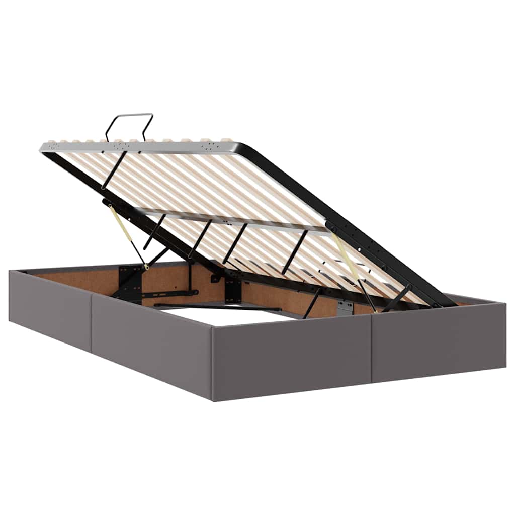 Letto con contenitore e materasso Grigio 120 x 200 cm | homemem39