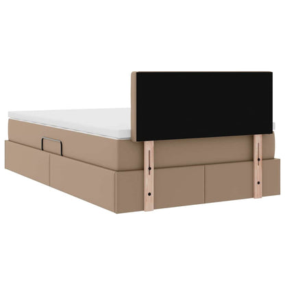 Letto con contenitore e materasso Cappuccino 120 x 200 cm