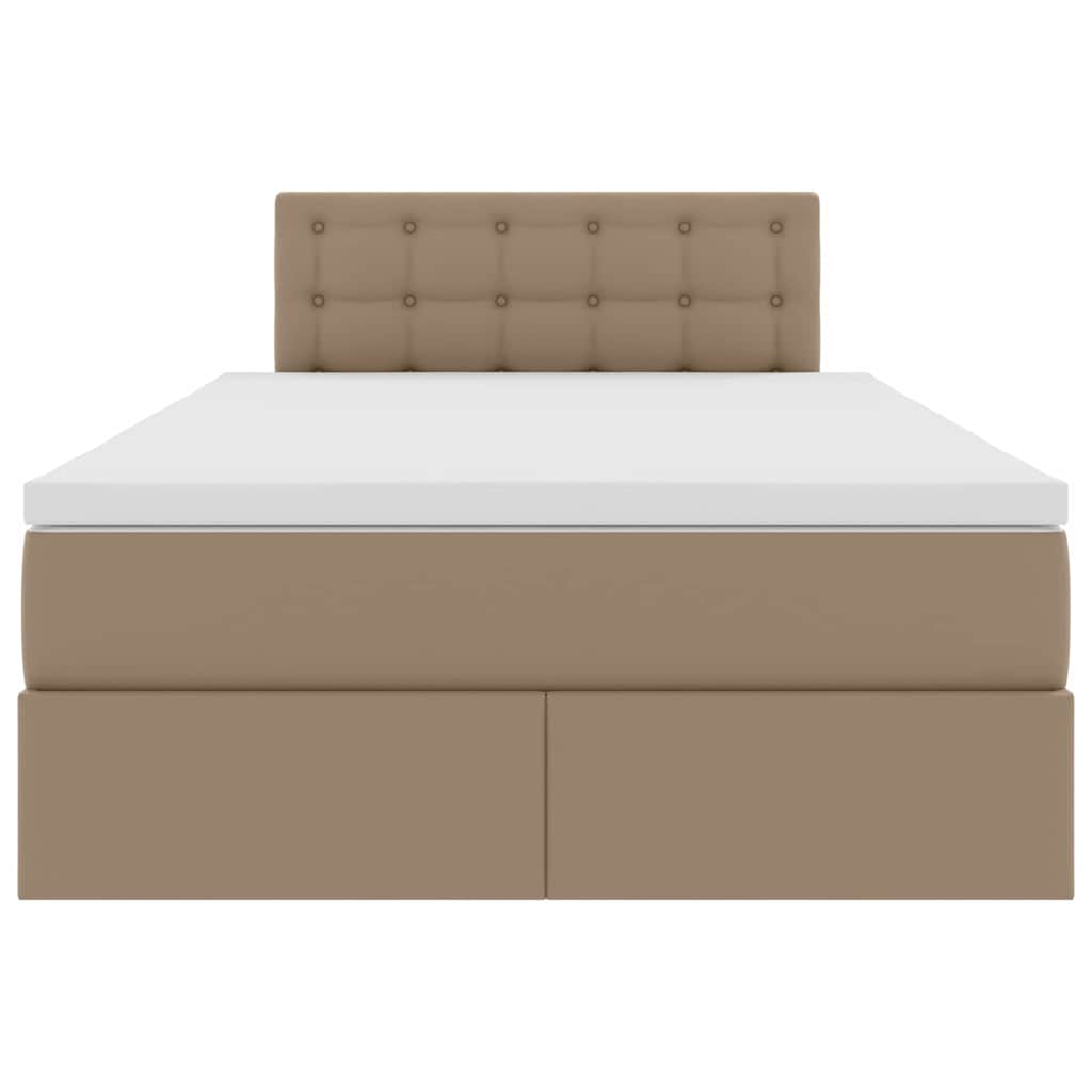 Letto con contenitore e materasso Cappuccino 120 x 200 cm | homemem39