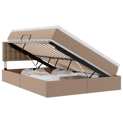 Letto con contenitore e materasso Cappuccino 140 x 190 cm | homemem39