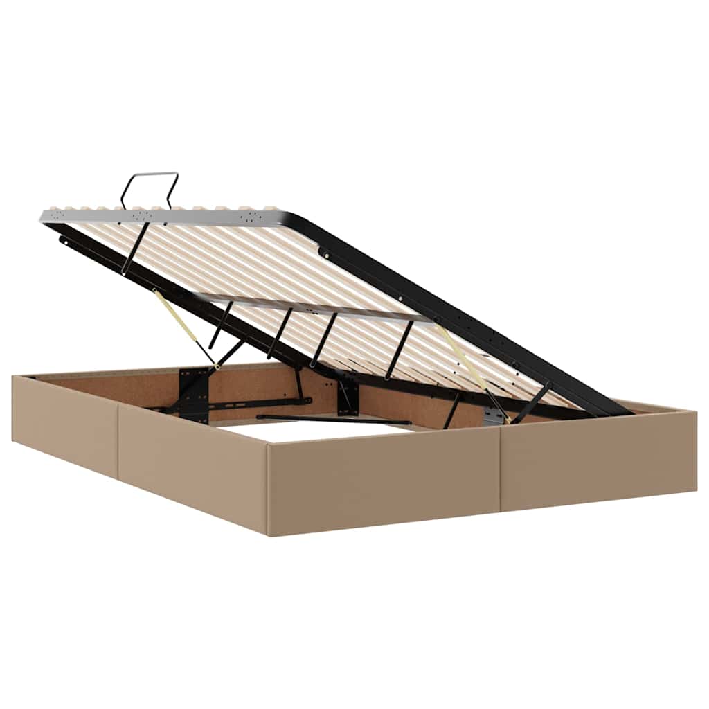 Letto con contenitore e materasso Cappuccino 140 x 190 cm | homemem39