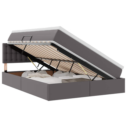 Letto con contenitore e materasso Grigio 140 x 200 cm | homemem39