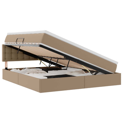 Letto con contenitore e materasso Cappuccino 180 x 200 cm | homemem39