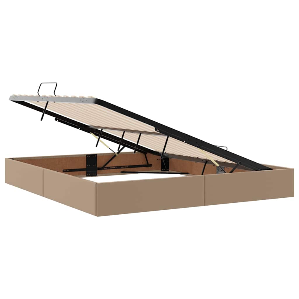 Letto con contenitore e materasso Cappuccino 180 x 200 cm | homemem39