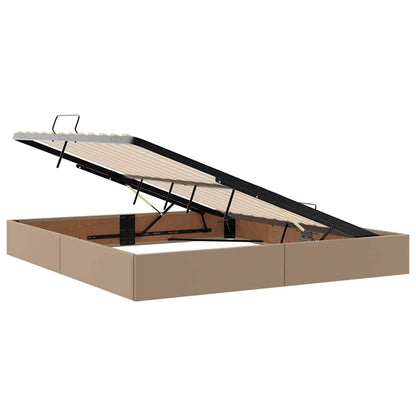 Letto con contenitore e materasso Cappuccino 180 x 200 cm