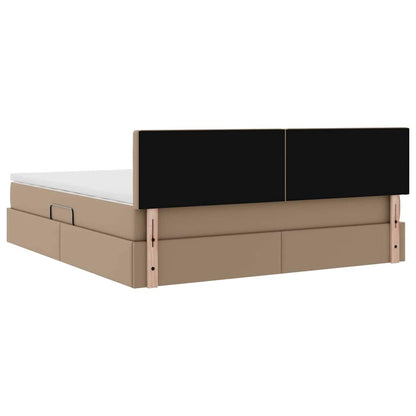 Letto con contenitore e materasso Cappuccino 180 x 200 cm