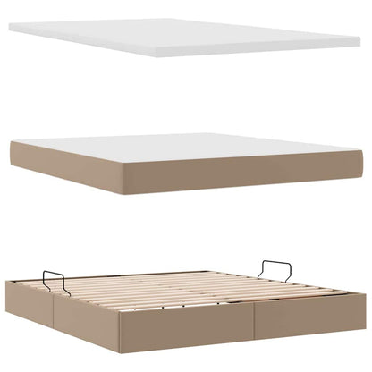 Letto con contenitore e materasso Cappuccino 180 x 200 cm | homemem39