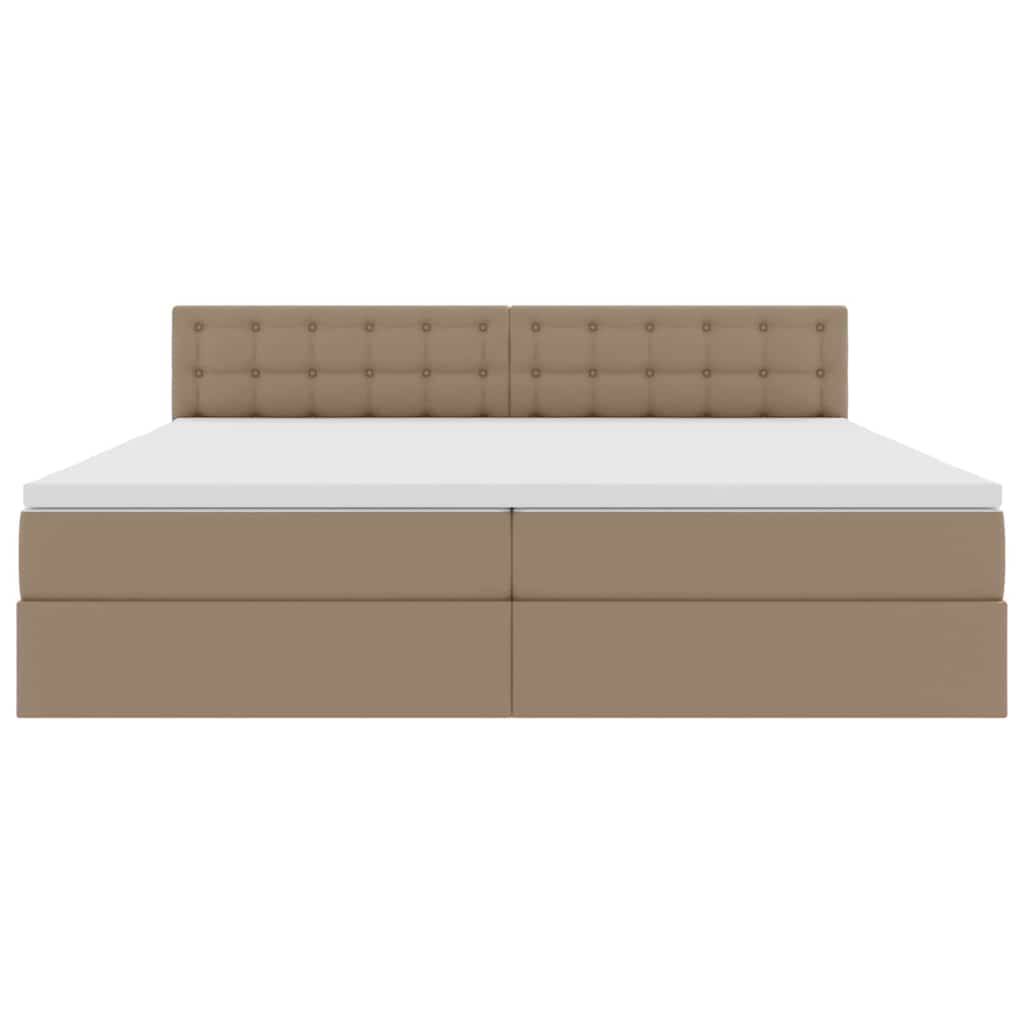 Letto con contenitore e materasso Cappuccino 200 x 200 cm | homemem39
