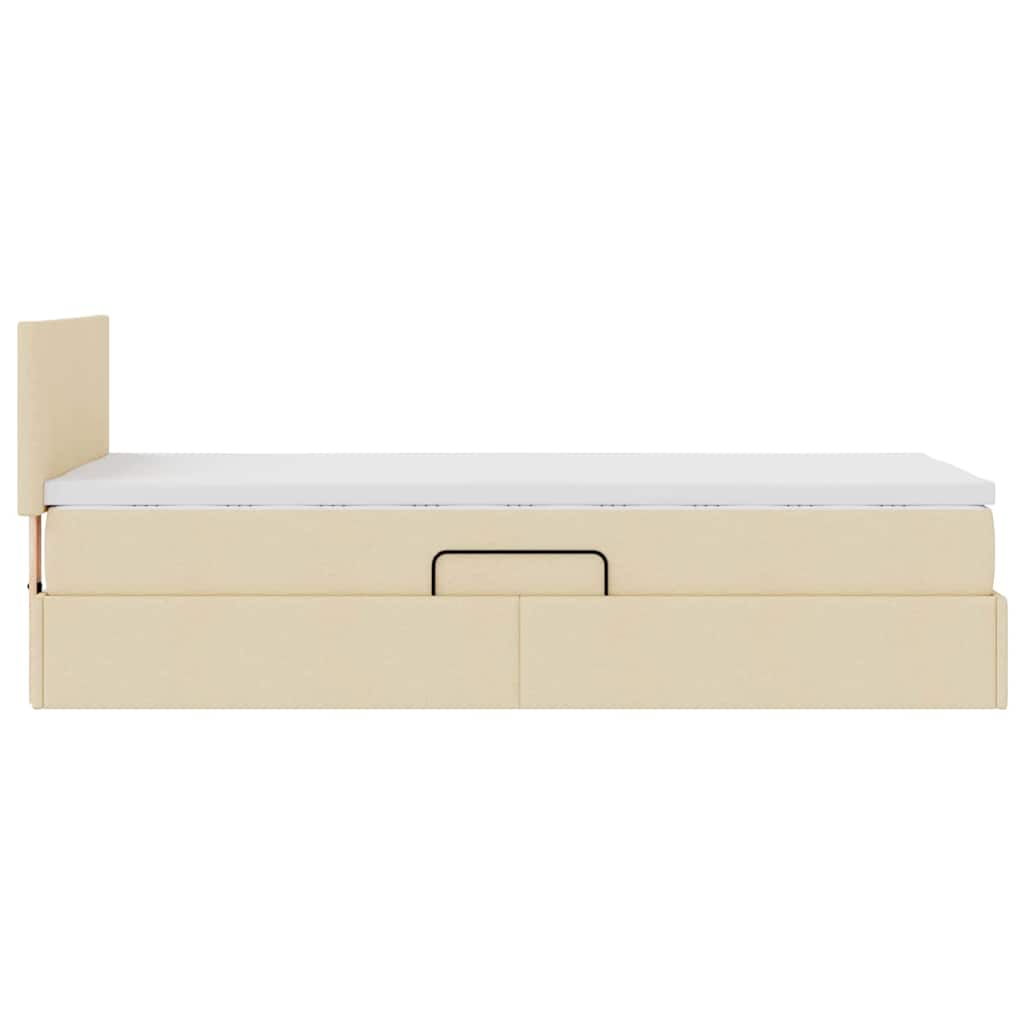 Letto con contenitore e materasso Crema 90 x 190 cm | homemem39
