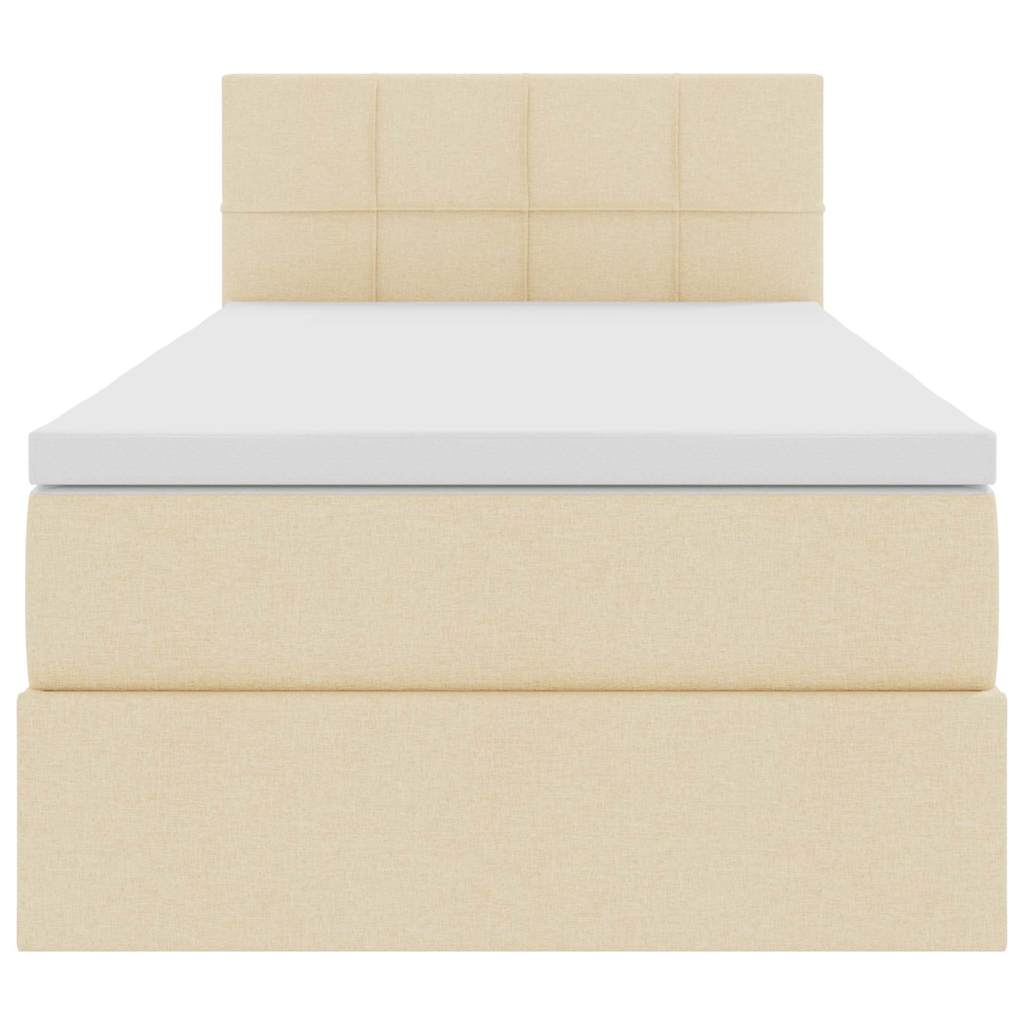 Letto con contenitore e materasso Crema 90 x 200 cm | homemem39