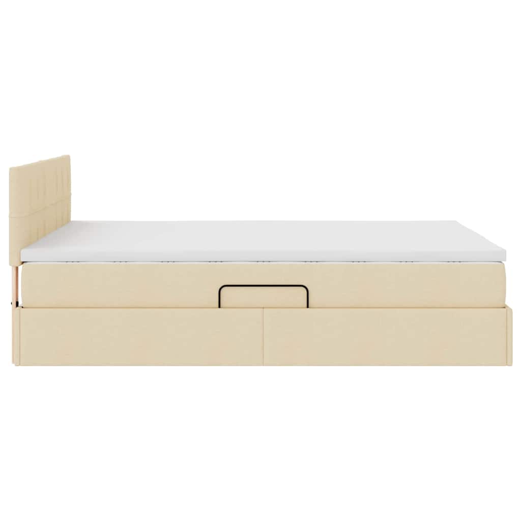 Letto con contenitore e materasso Crema 120 x 200 cm | homemem39