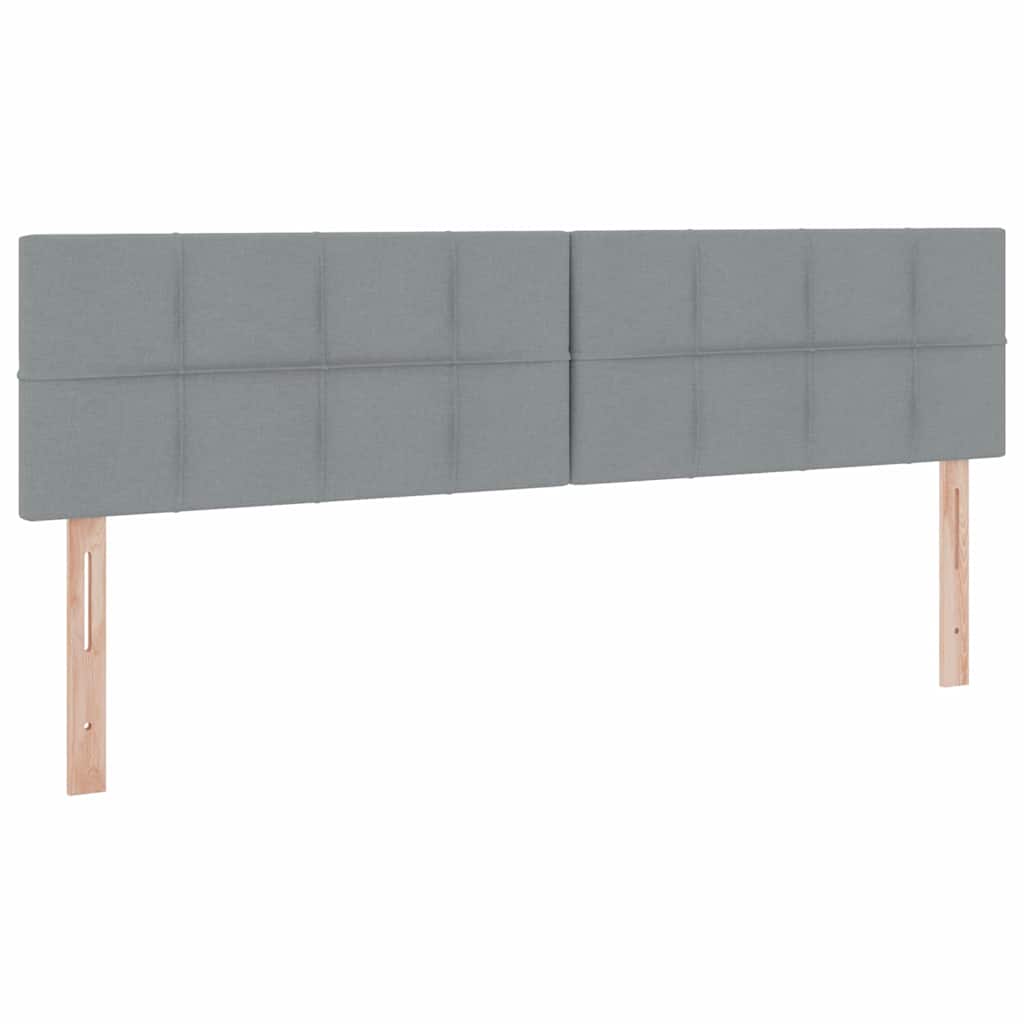 Letto con contenitore e materasso Grigio chiaro 180 x 200 cm