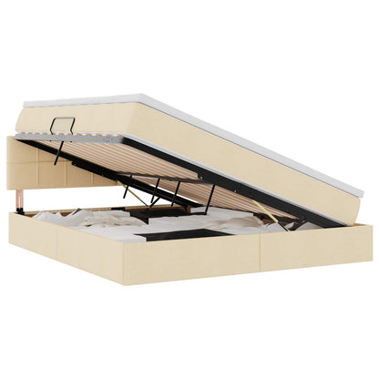 Letto con contenitore e materasso Crema 180 x 200 cm | homemem39