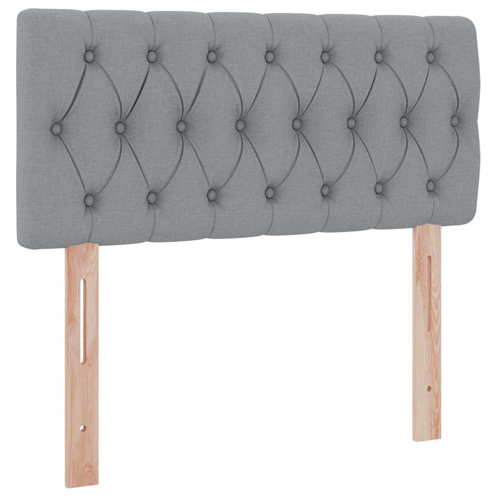Letto con contenitore e materasso Grigio chiaro 90 x 190 cm | homemem39