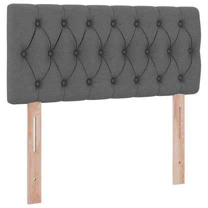 Letto con contenitore e materasso Grigio scuro 90 x 190 cm | homemem39