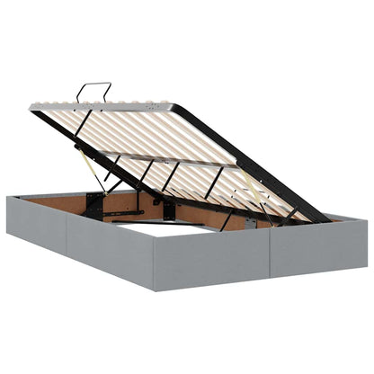 Letto con contenitore e materasso Grigio chiaro 120 x 200 cm | homemem39