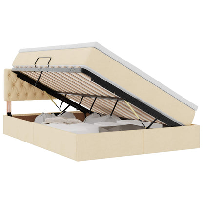 Letto con contenitore e materasso Crema 140 x 190 cm | homemem39