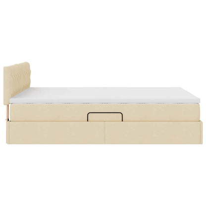 Letto con contenitore e materasso Crema 140 x 190 cm | homemem39