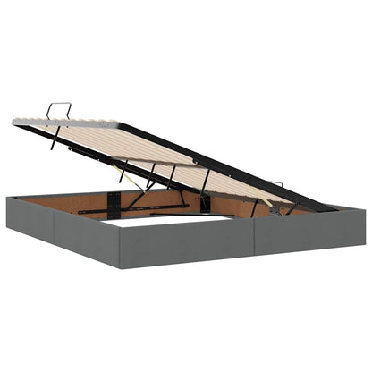 Letto con contenitore e materasso Grigio scuro 180 x 200 cm | homemem39