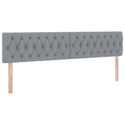 Letto con contenitore e materasso Grigio chiaro 200 x 200 cm | homemem39