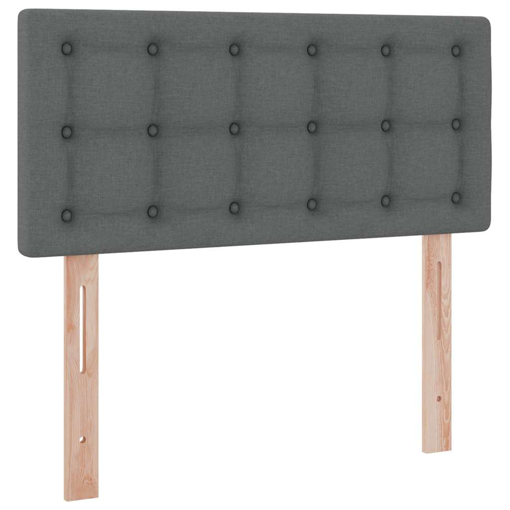 Letto con contenitore e materasso Grigio scuro 90 x 200 cm | homemem39