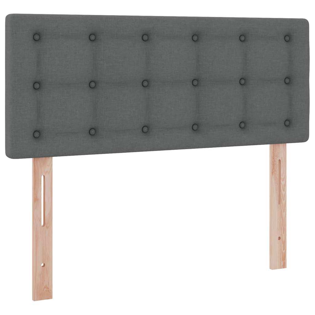 Letto con contenitore e materasso Grigio scuro 120 x 200 cm | homemem39