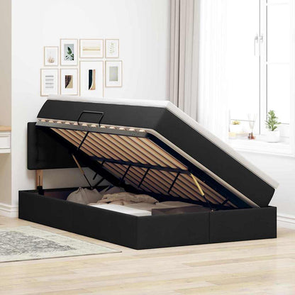 Letto con contenitore e materasso Nero 120 x 200 cm | homemem39