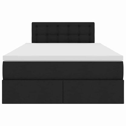 Letto con contenitore e materasso Nero 120 x 200 cm | homemem39