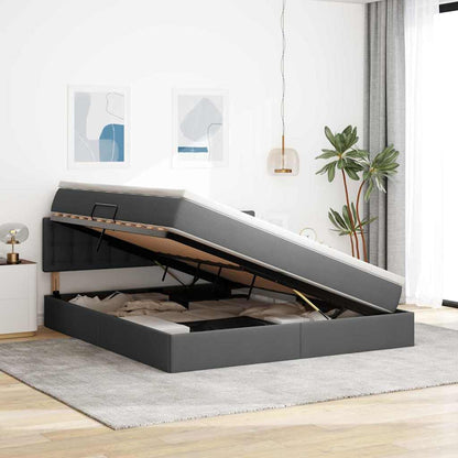 Letto con contenitore e materasso Grigio scuro 180 x 200 cm | homemem39