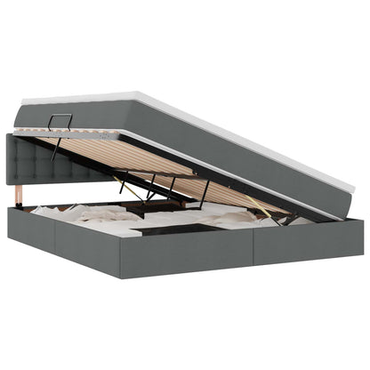 Letto con contenitore e materasso Grigio scuro 180 x 200 cm | homemem39
