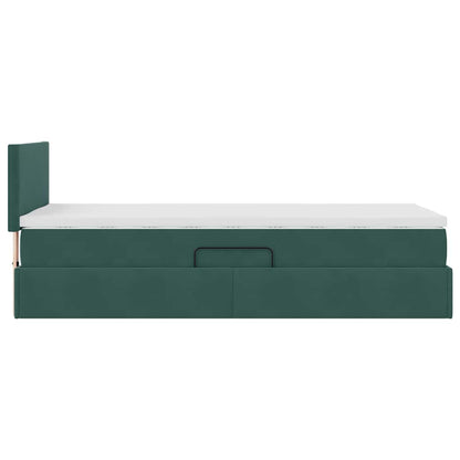 Letto con Contenitore Verde Scuro 90 x 190 cm Velluto | homemem39