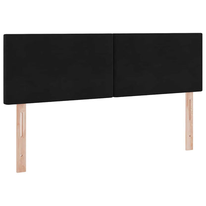Letto con Contenitore con materasso Nero 140 x 200 cm Velluto | homemem39