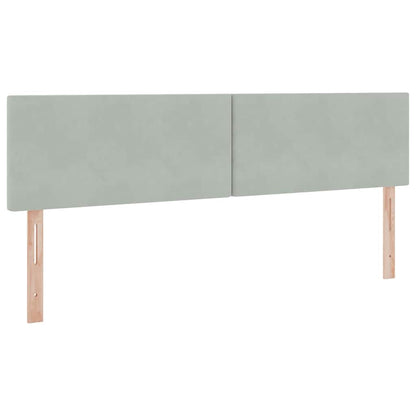 Letto con Contenitore Grigio chiaro 160 x 200 cm Velluto | homemem39