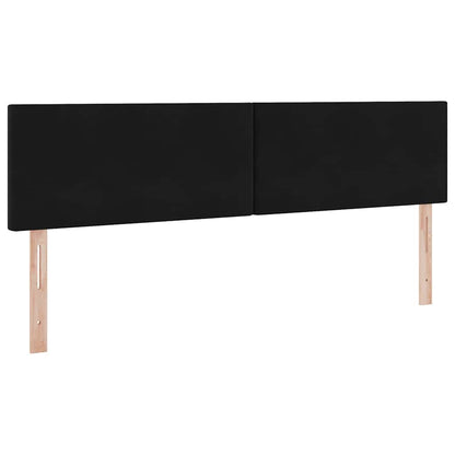 Letto con Contenitore con materasso Nero 160 x 200 cm Velluto | homemem39