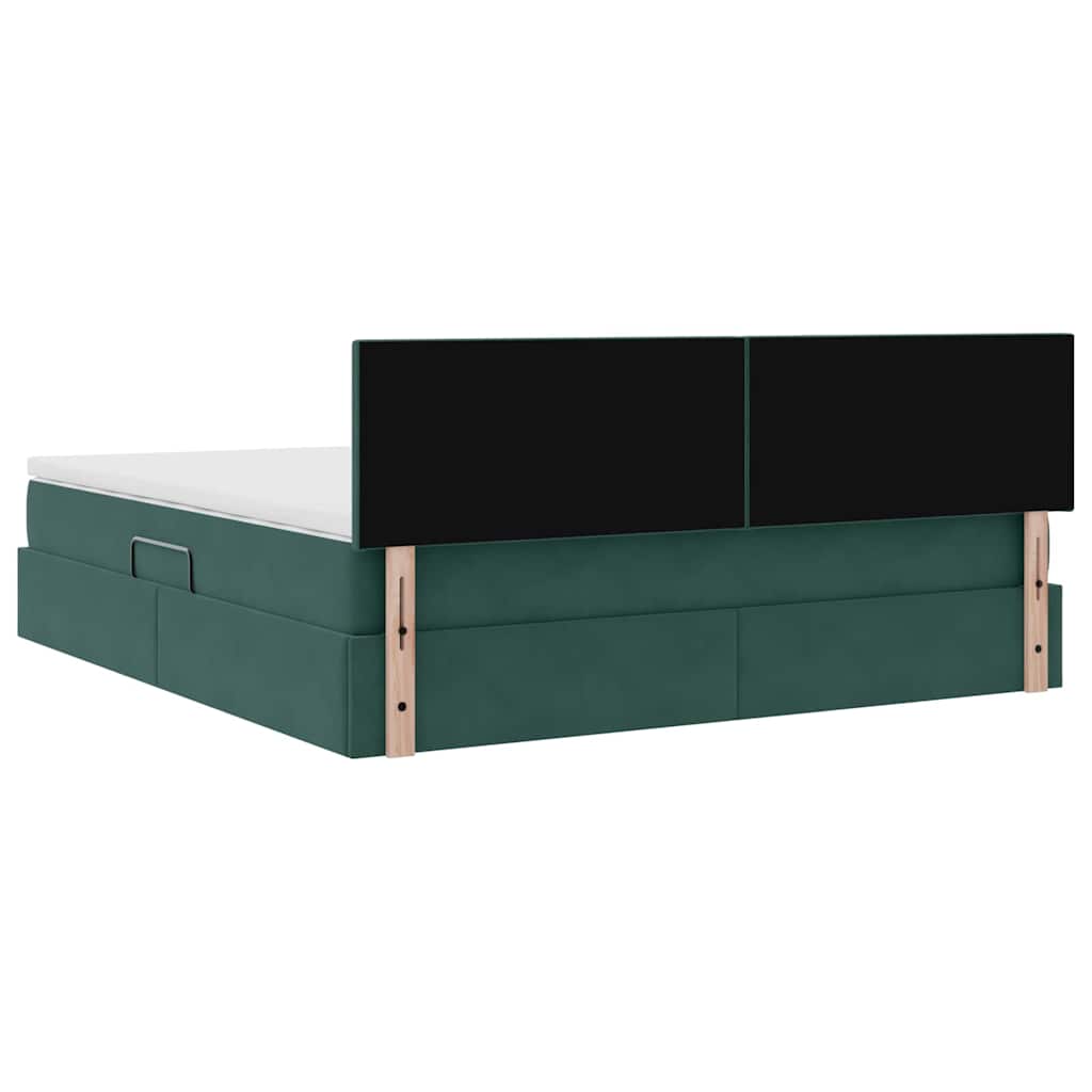 Letto con Contenitore Verde Scuro 180 x 200 cm Velluto | homemem39