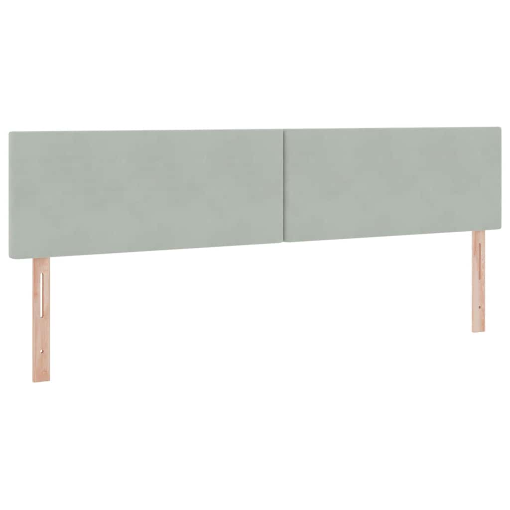 Letto con Contenitore Grigio chiaro 200 x 200 cm Velluto | homemem39