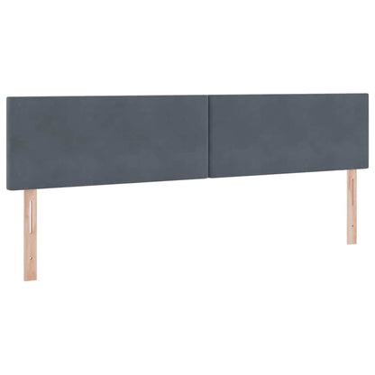 Letto con Contenitore Grigio scuro 200 x 200 cm Velluto | homemem39