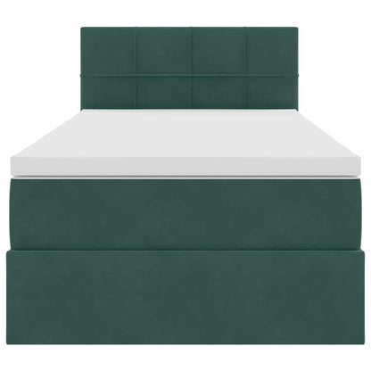 Letto con Contenitore Verde Scuro 90 x 190 cm Velluto | homemem39