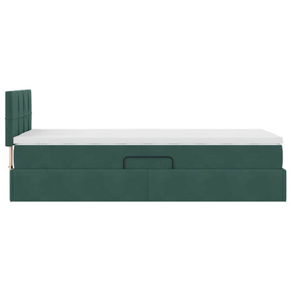 Letto con Contenitore Verde Scuro 90 x 190 cm Velluto | homemem39