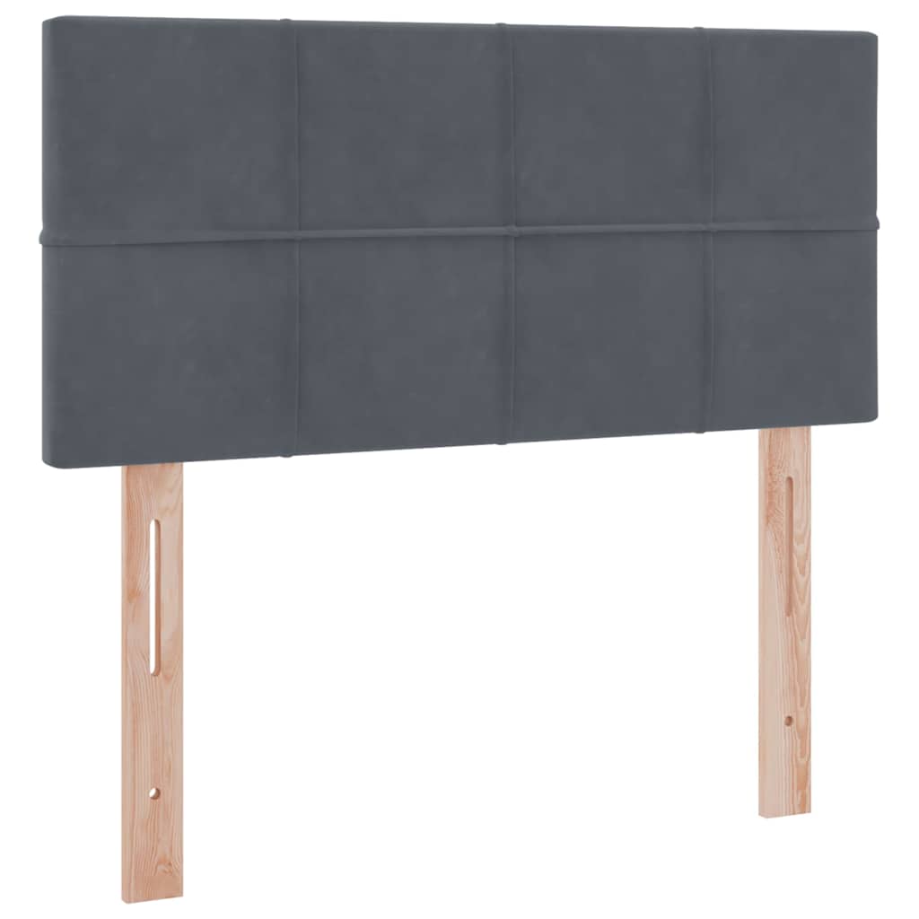 Letto con Contenitore Grigio scuro 90 x 200 cm Velluto | homemem39