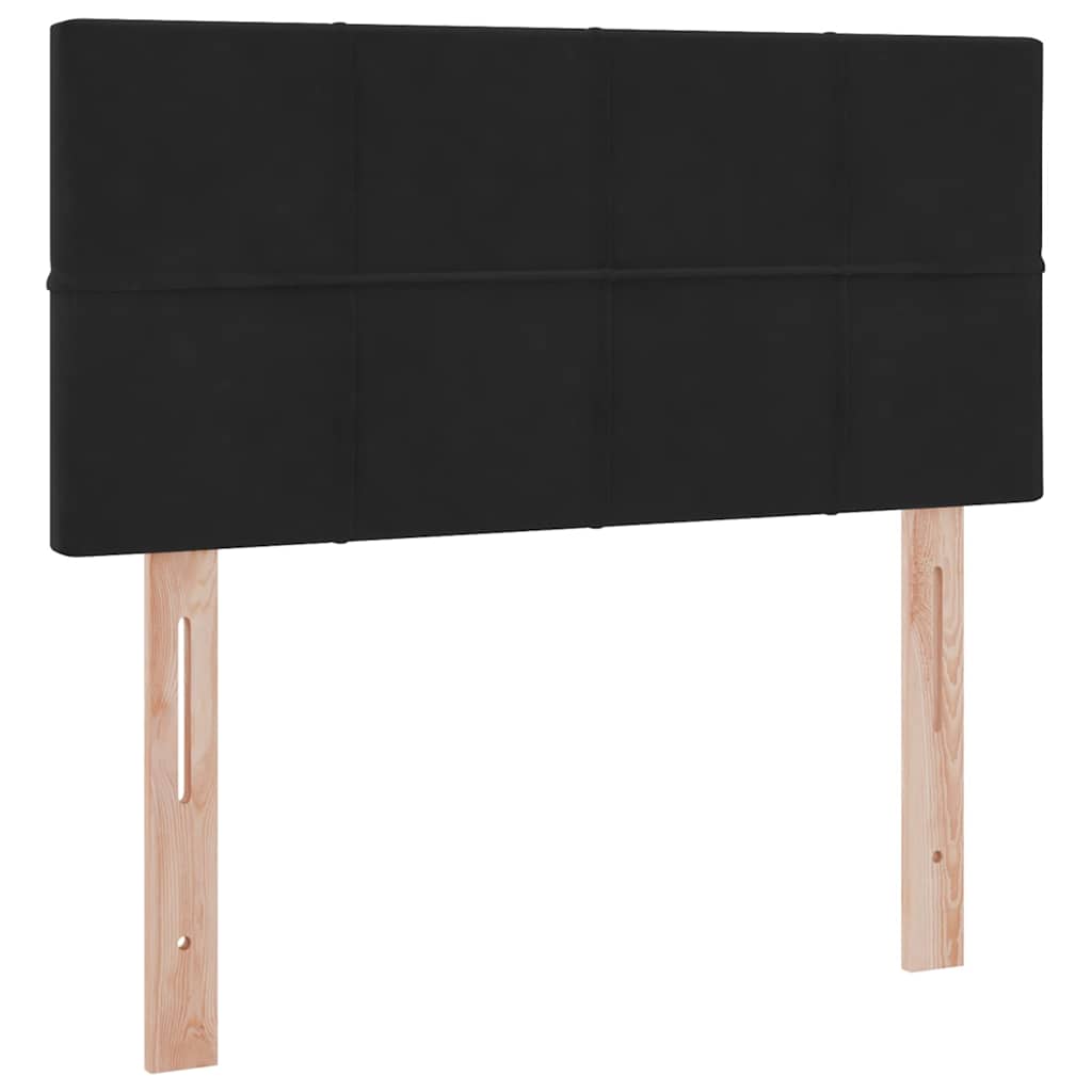 Letto con Contenitore con materasso Nero 90 x 200 cm Velluto | homemem39