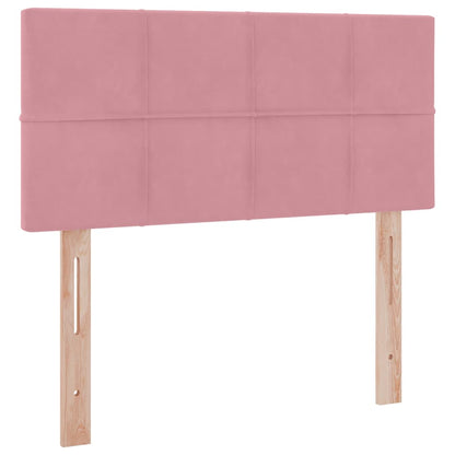 Letto con Contenitore con materasso Rosa 100 x 200 cm Velluto | homemem39