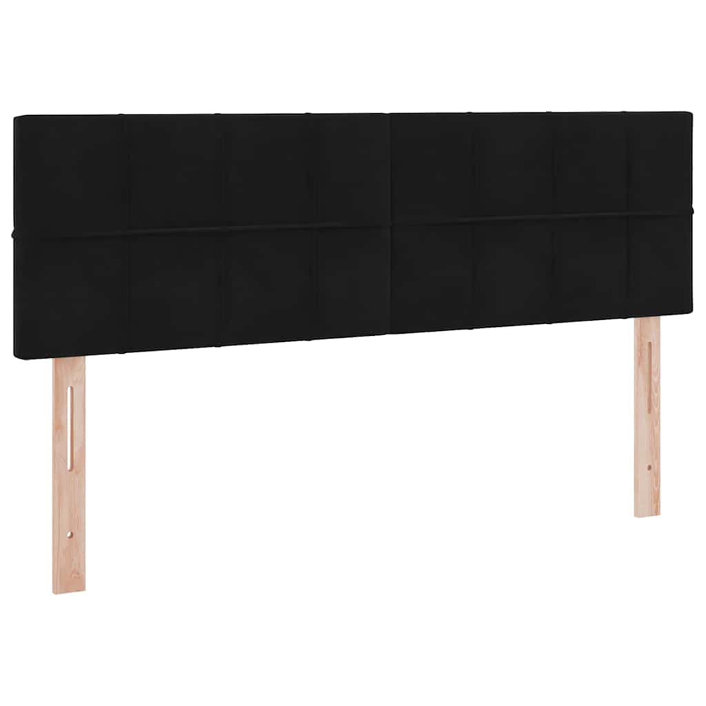 Letto con Contenitore con materasso Nero 140 x 190 cm Velluto | homemem39