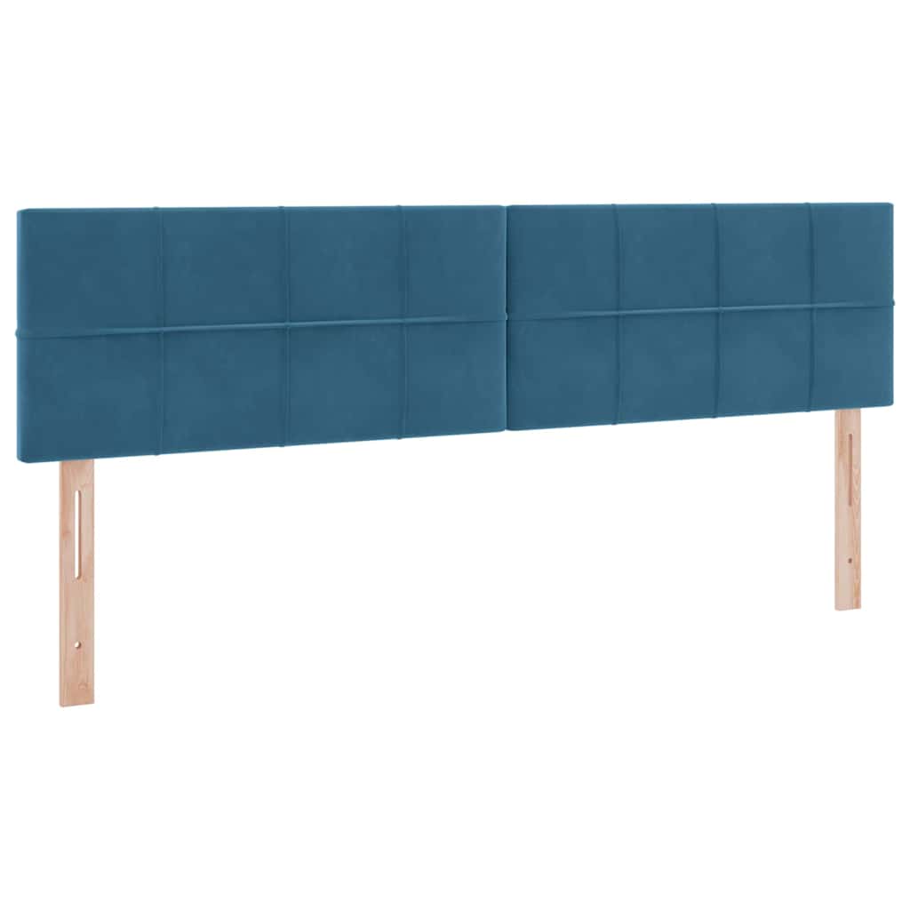 Letto con Contenitore Blu Scuro 160 x 200 cm Velluto | homemem39