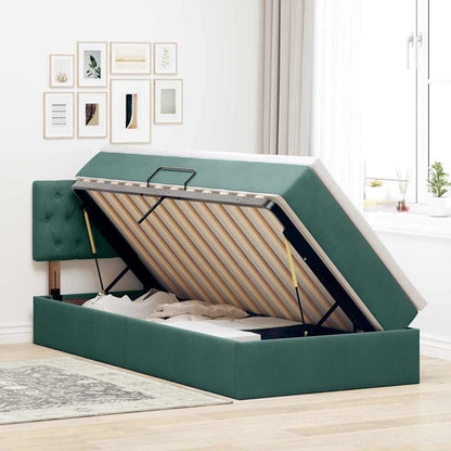 Letto con Contenitore Verde Scuro 90 x 190 cm Velluto | homemem39