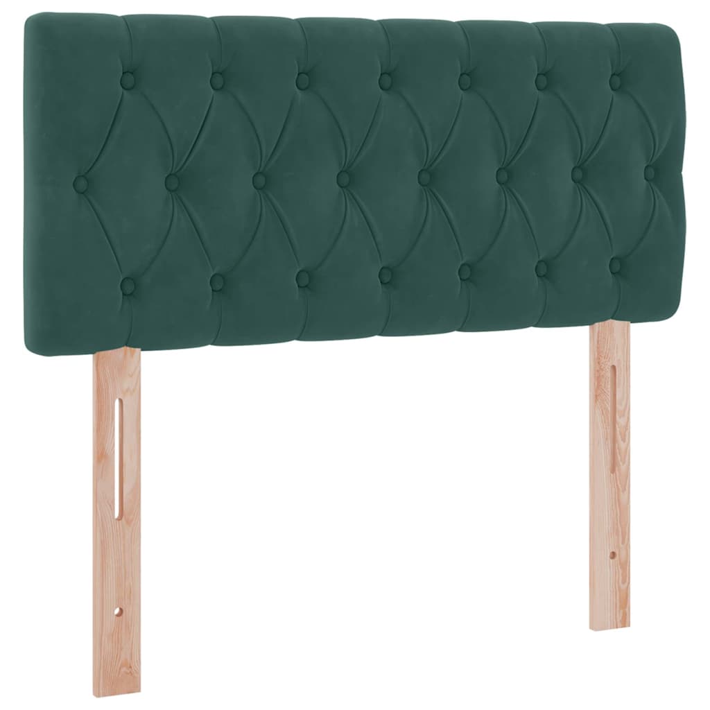 Letto con Contenitore Verde Scuro 90 x 190 cm Velluto