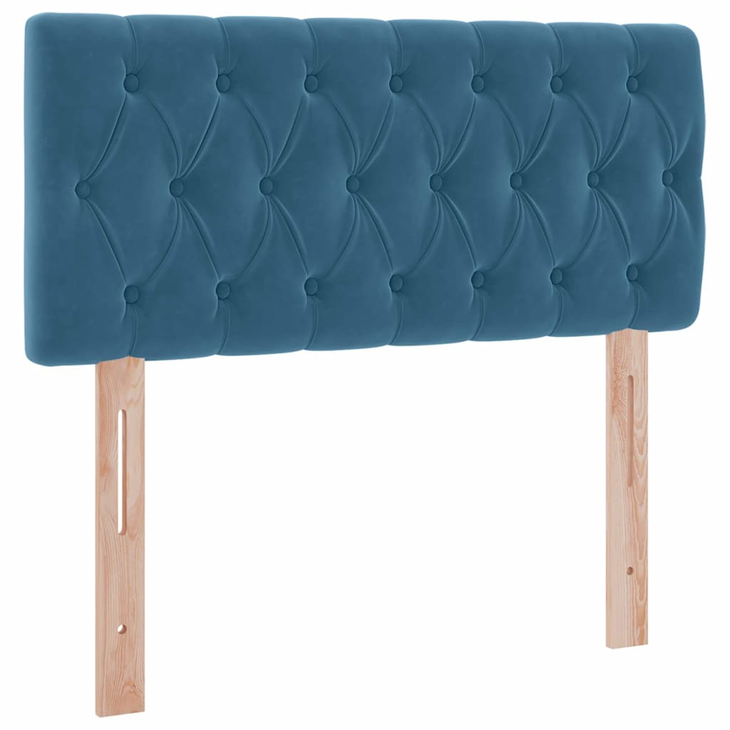 Letto con Contenitore Blu Scuro 100 x 200 cm Velluto | homemem39